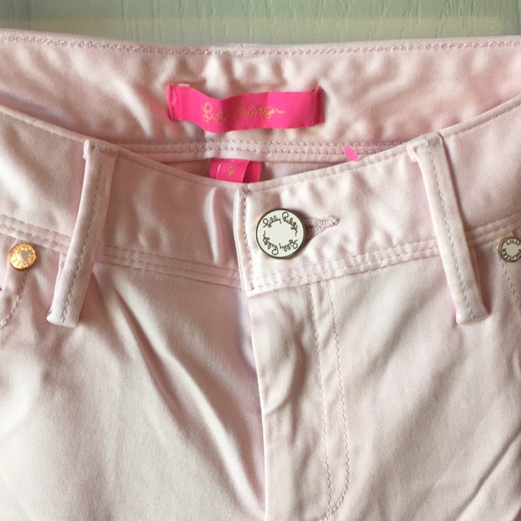 Lilly Pulitzer Pink & Pearls Ankle Pants - Picture 3 of 4